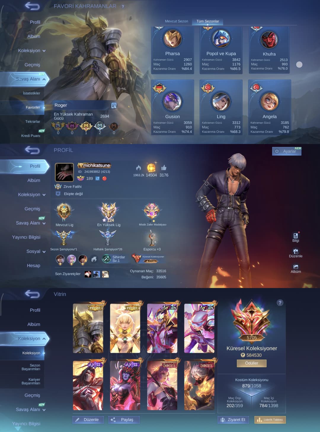 parsha main dolu hesap