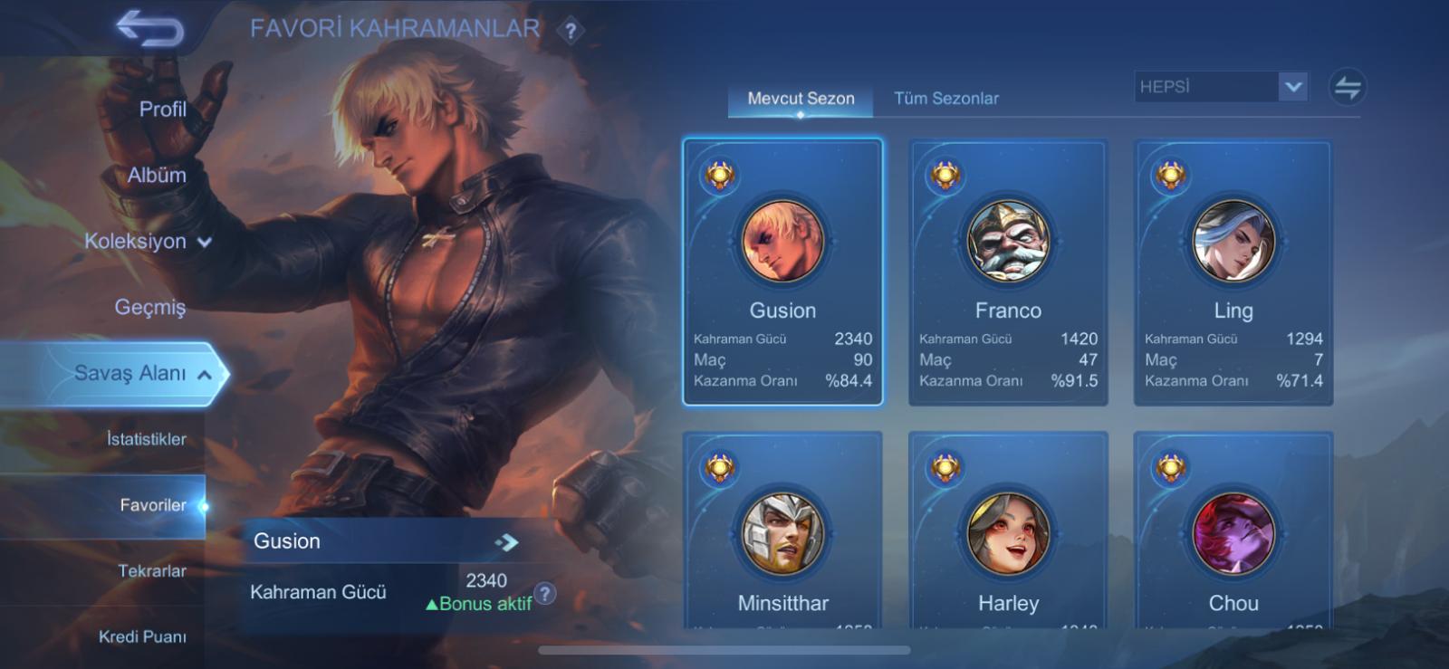 Kral taçlı 80 rate gusion main